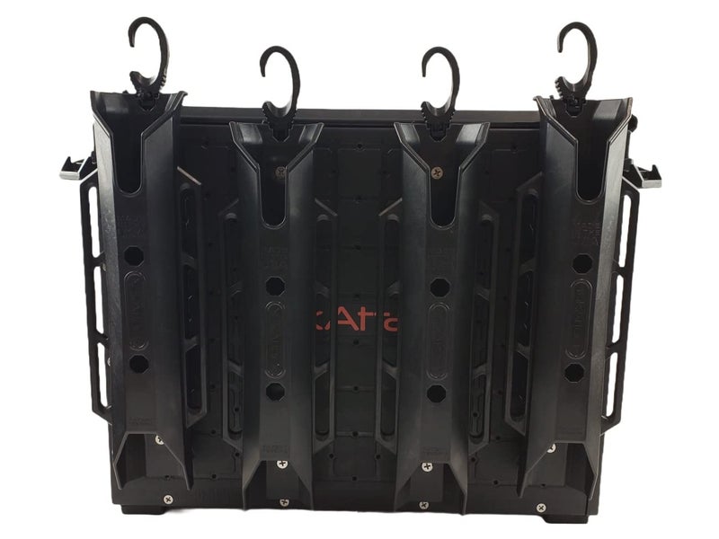 YakAttack BlackPak Pro Kayak Fishing Crate - Includes 6 Attachable Fishing Rod Holders, 16" x 16" - Black | Kayak Fishing Accessories - Image 3