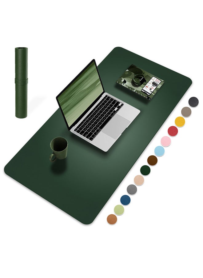 Extra Large Anti-slip Leather Mouse Pad Computer Keyboard Office Desk Writing Coffee Table Pattern Printed Logo-Color:120cm*60cm-Pattern:Dark Blue + Velvet Bottom Sewn  - Image 2