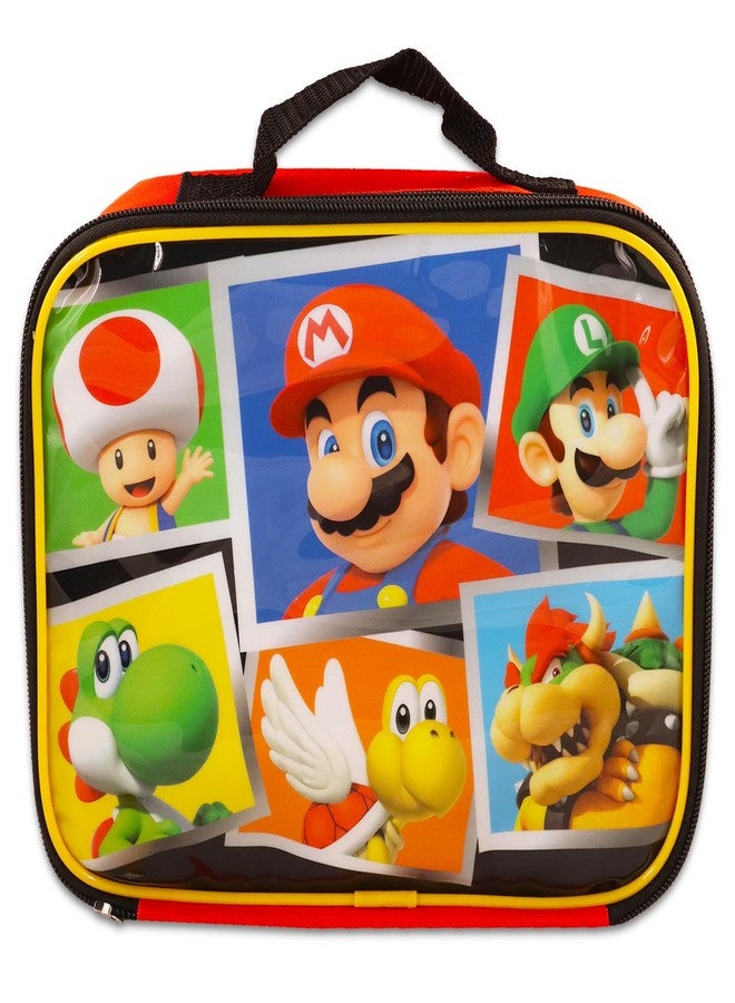 Super Mario Mario Mini Backpack and Lunch Box Set for Kids - Bundle with 11" Super Mario Mini Backpack, Mario Lunch Bag, Stickers, Water Bottle, More | Super Mario Backpack for Boys 4-6 - Image 3