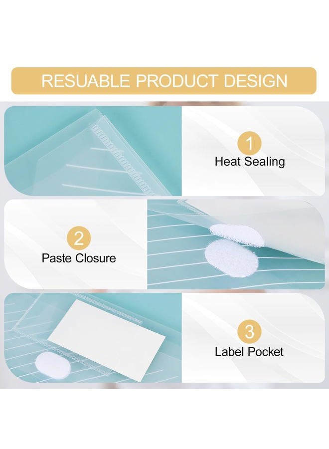 WORPSON 10 Pack, Clear Plastic Envelopes File Folders, HeavyDuty Document Holder with Label Pockets for Letter and A4 Size, Document Folder for School Home Work Office Organizer (10) - Image 4