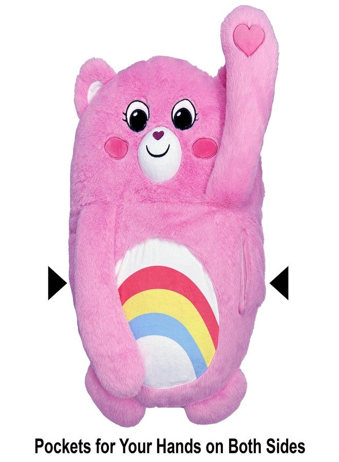 Happy Nappers Care Bears Cheer Bear Pillow Pocket Pal - Plush Animal Case - Image 2