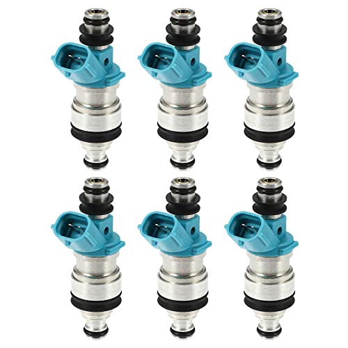 ACROPIX Car Fuel Injector Nozzle Replace for Toyota Camry 30L 19942001 2320920010 Pack of 6 Silver Tone - Image 1