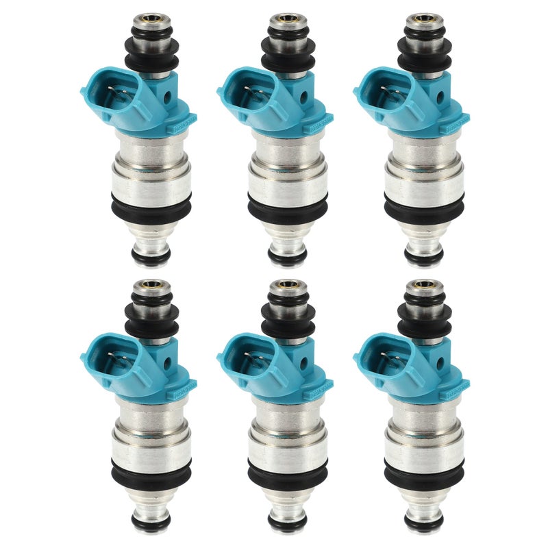 ACROPIX Car Fuel Injector Nozzle Replace for Toyota Camry 30L 19942001 2320920010 Pack of 6 Silver Tone - Image 2