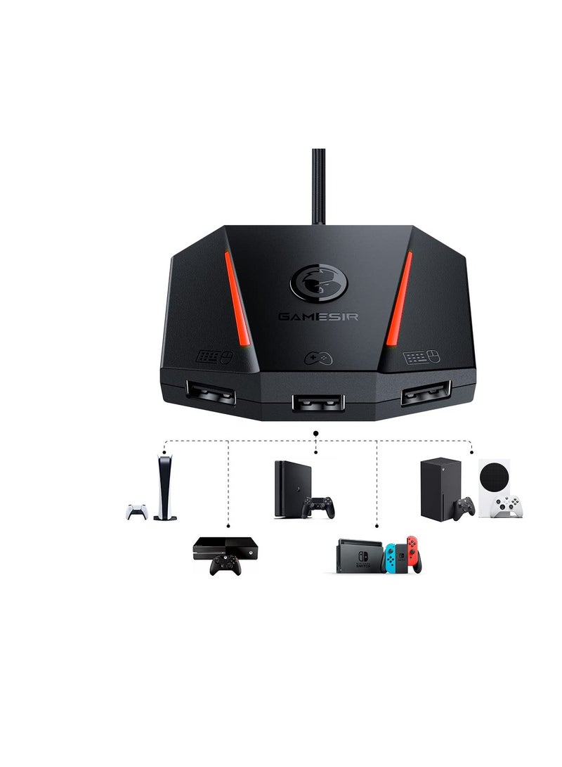 Zikra الإصدار الجديد من محول لوحة المفاتيح والفأرة VX2 AimBox لجهاز Xbox One، لجهاز Xbox Series X/S، لجهاز Nintendo Switch، لجهاز PS4، لجهاز PS5، لأجهزة الألعاب FPS، TPS، RPG وRTS - Image 1