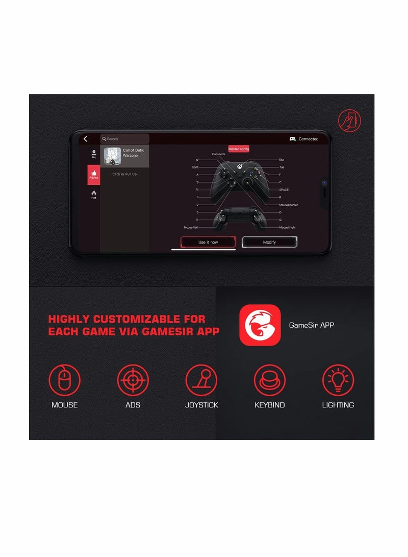 Zikra الإصدار الجديد من محول لوحة المفاتيح والفأرة VX2 AimBox لجهاز Xbox One، لجهاز Xbox Series X/S، لجهاز Nintendo Switch، لجهاز PS4، لجهاز PS5، لأجهزة الألعاب FPS، TPS، RPG وRTS - Image 5