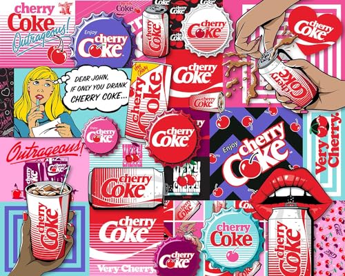 Springbok CocaCola Cherry Coke 1000 Piece Jigsaw Puzzle for Adults Unique Cut Pieces Made in USA - Image 1