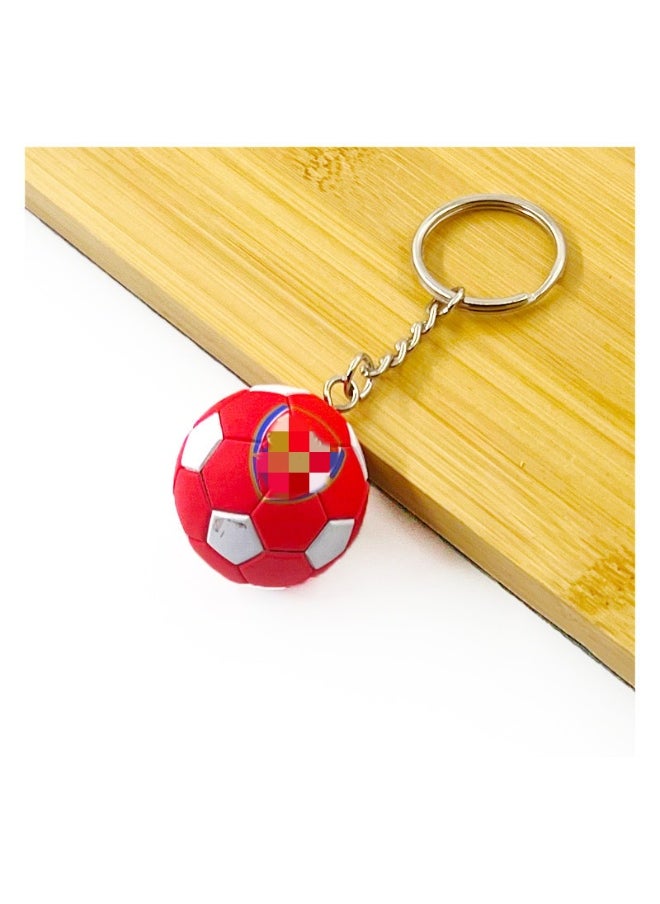 Generic AC Milan/Barcelona/Real Madrid Soccer Model Keychain Accessory Pendant Bag Chain Car Keychain Creative Gift for Unisex 