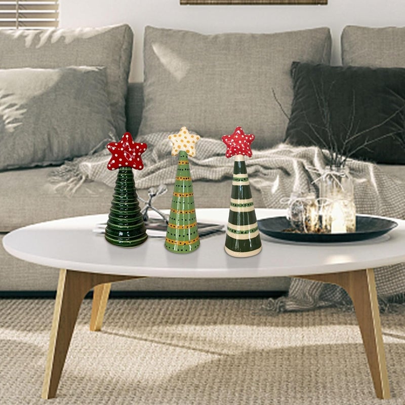 كلاراكو زينة عيد الميلاد، زينة شجرة عيد الميلاد المضحكة، نجوم معلقة على شجرة عيد الميلاد، زينة مصنوعة من الراتنج على شكل نجمة خماسية الشكل لتزيين المنزل، مجموعة زينة عيد الميلاد (ج) - Image 5