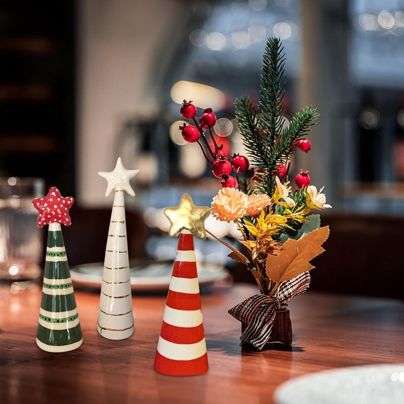 كلاراكو زينة عيد الميلاد، زينة شجرة عيد الميلاد المضحكة، نجوم معلقة على شجرة عيد الميلاد، زينة مصنوعة من الراتنج على شكل نجمة خماسية الشكل لتزيين المنزل، مجموعة زينة عيد الميلاد (ج) - Image 2