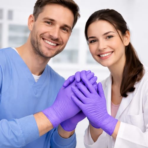 adbeni Nitrile Gloves | Disposable & Powder Free | Premium | for Food Handling, Lab Work, Medical Examination, Kitchen, Cleaning, Cooking, Salon, Spa, Gardening, Industrial, Travel & Grooming - Image 4