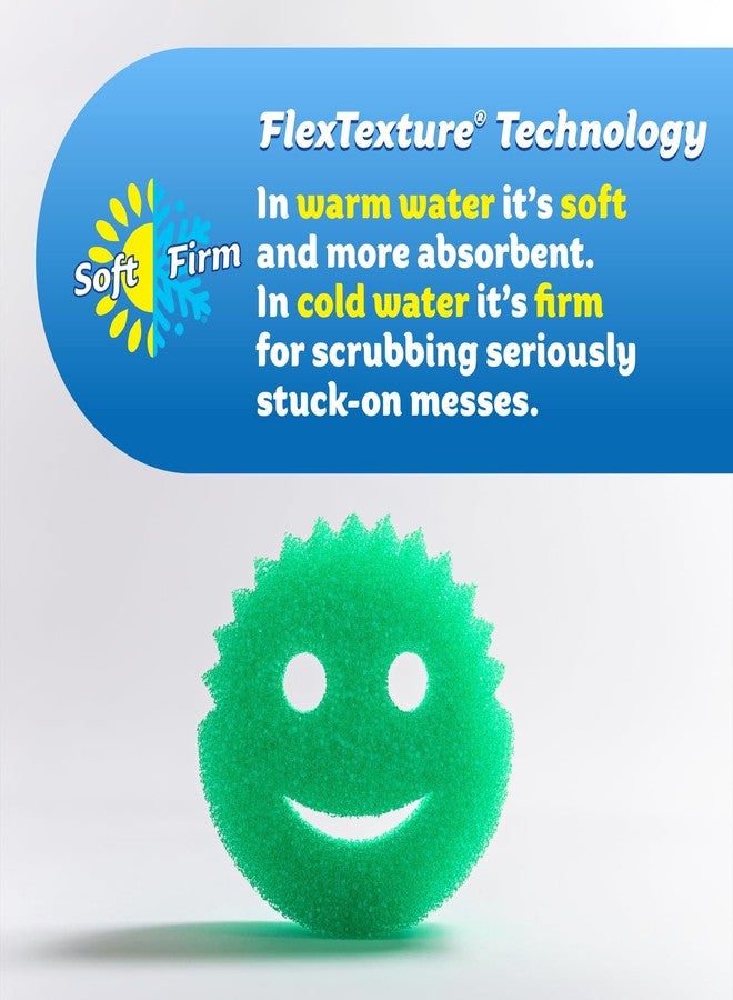 Scrub Daddy 6 Kitchen Sponges & 1 Daddy Caddy Dish Sponge Holder - BPA Free & Made with Polymer Foam - Stain & Odor Resistant, Scratch-Free Multipurpose Scrubbers - Image 3