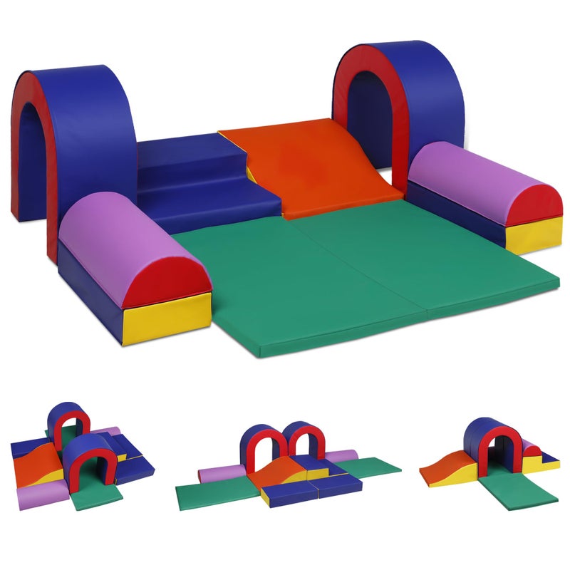 TODEFULL 10 Piece Foam Climbing Blocks Soft Climbing Toys for Toddlers Lightweight Baby Climbing Gym Indoor Baby Activity Play Set for Crawling Climbing and Sliding - Image 2