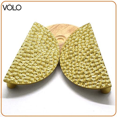 VOLO 160 MM/8 Inch Pack of 2 Pieces Main Door Handle – Premium Gold Finish | Strong Grip Pull Handle for Wooden and Glass Doors | Modern Entrance Door Handle for Home Office Hotel Use - Image 4