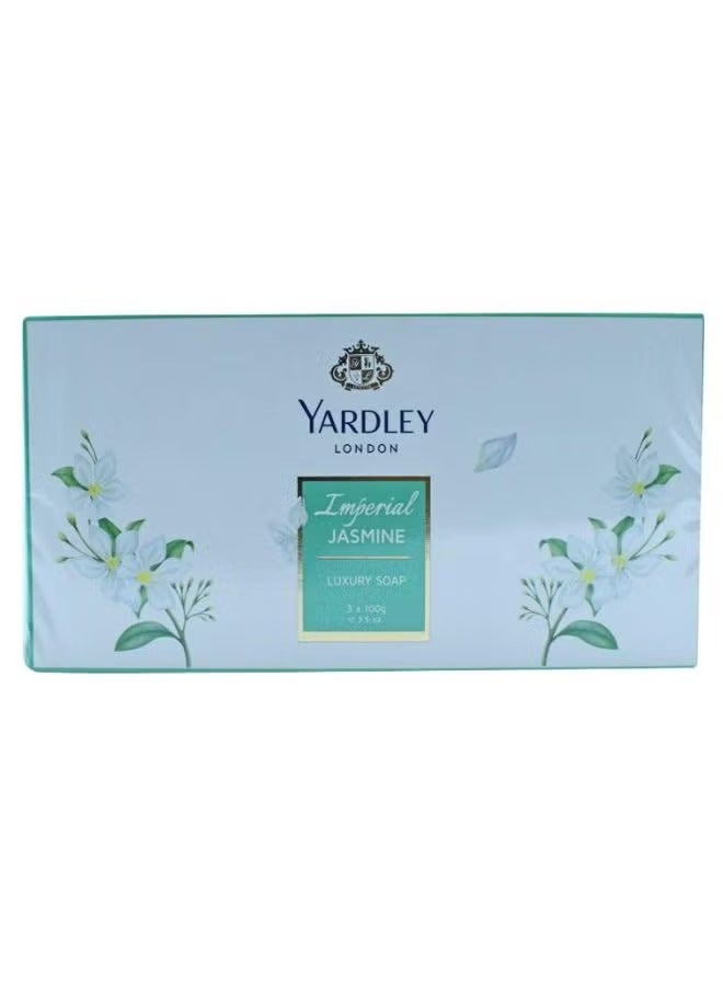 Yardley Pack Of 3 Imperial Jasmine Luxury Soap 3 x 100grams