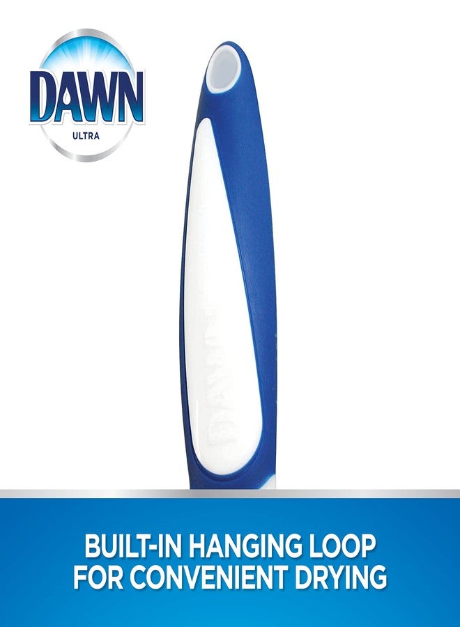 Dawn Dish Brush with Soft Nylon Bristles and Scraper, Blue/White - Image 5