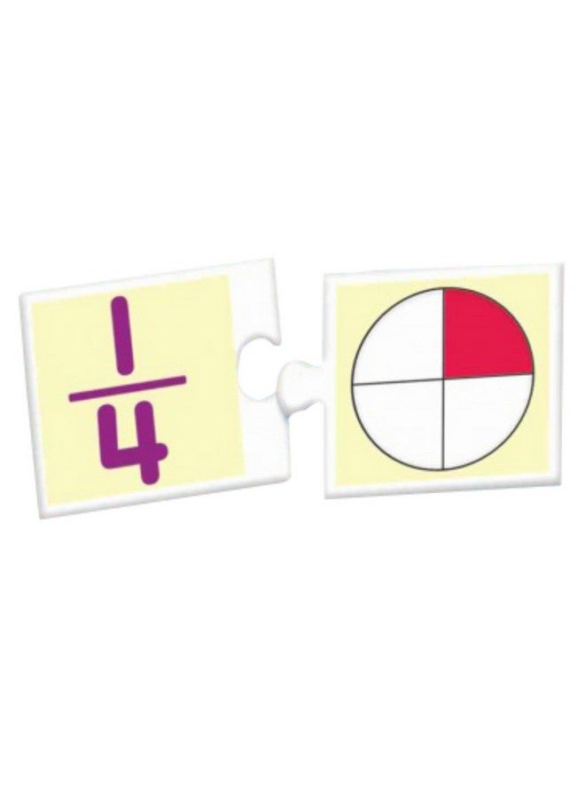 Creative's Creative's Fun with Fractions | Math Educational Game | Numbers Fun Game | 28 Sets of Two Piece Match-ups, an Activity Book for 6 & Up Kids  - Image 2