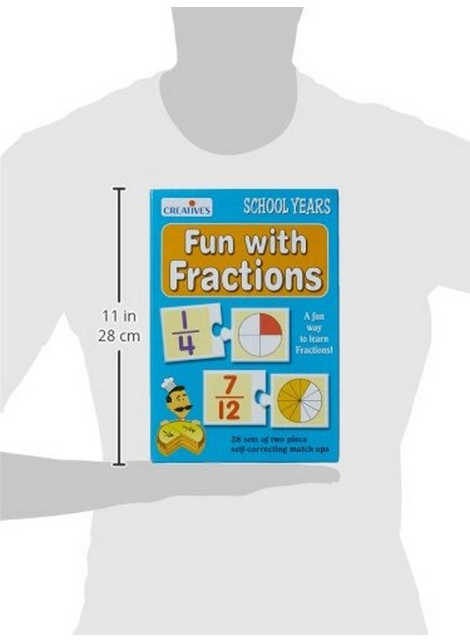 Creative's Creative's Fun with Fractions | Math Educational Game | Numbers Fun Game | 28 Sets of Two Piece Match-ups, an Activity Book for 6 & Up Kids  - Image 3