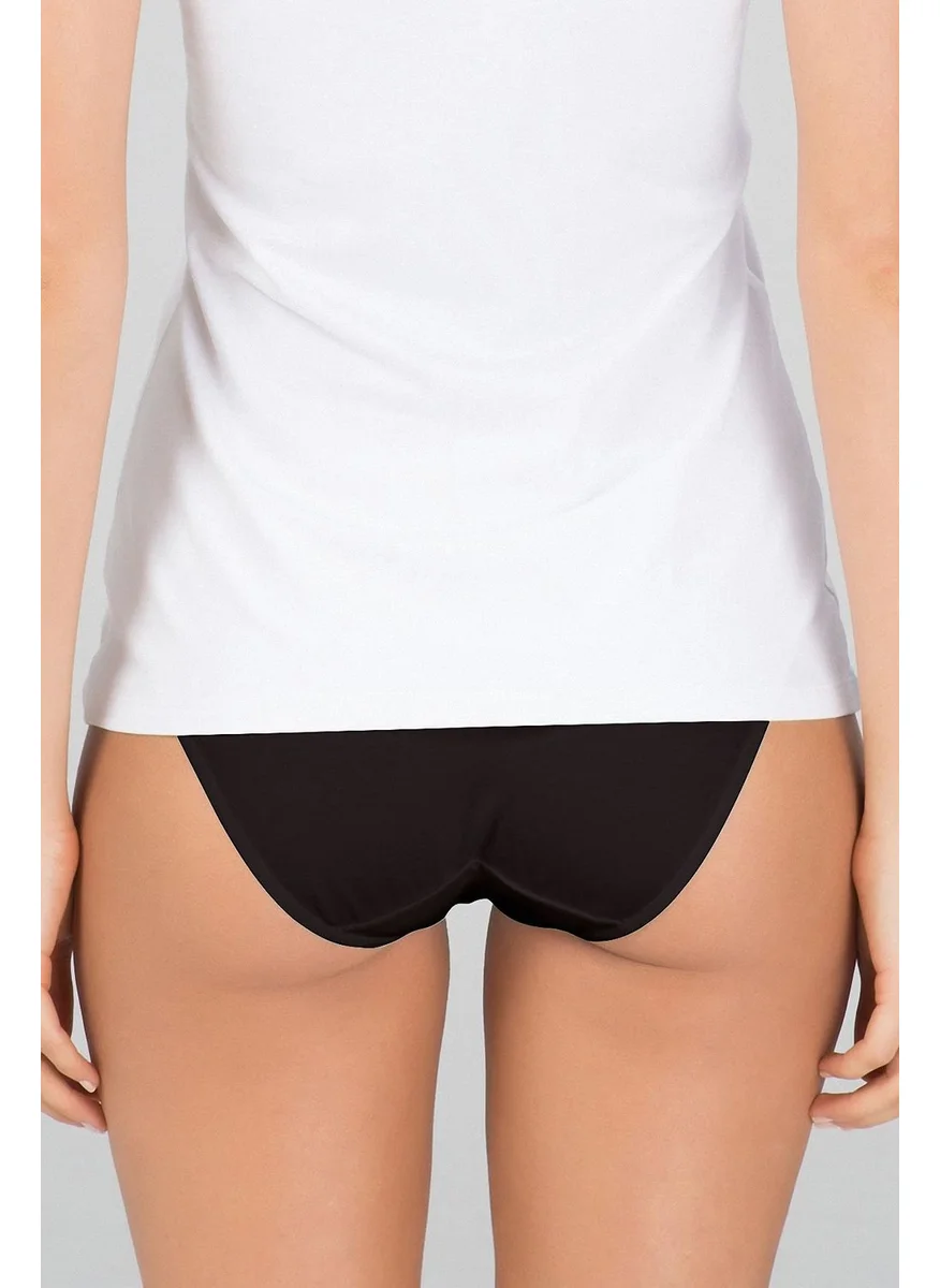 كوم Patternless Koton Modal Women's Slip Panties Basic Bikini 2-Piece