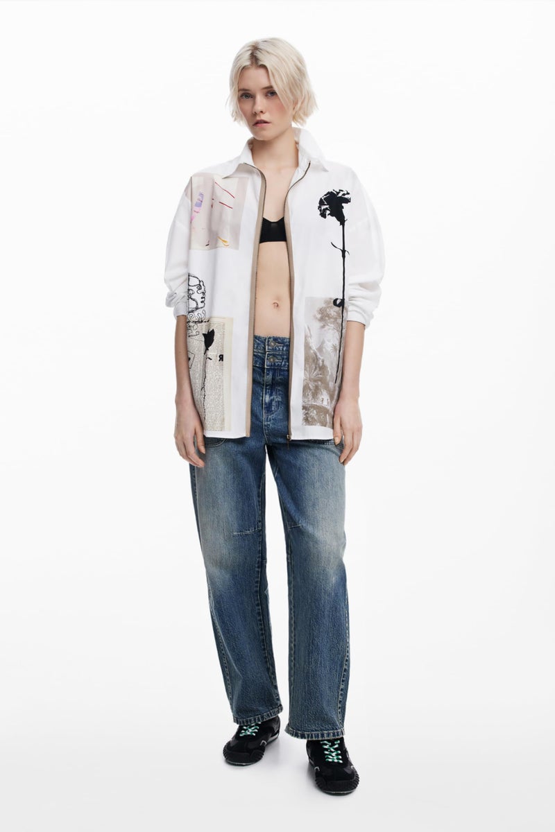 Desigual Shirt_RECORTES_Lacroix, 1000 White, L/XL - Image 3