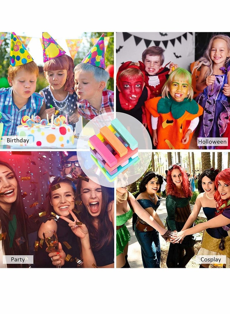 Y&D Hair Chalk 24 Colors Temporary Chalk Dye Washable Color Dye DIY for Girls Kids New Year Birthday Party Cosplay Dyeing Graffiti Sketch Pastel Painting with Uniform Texture - Image 5