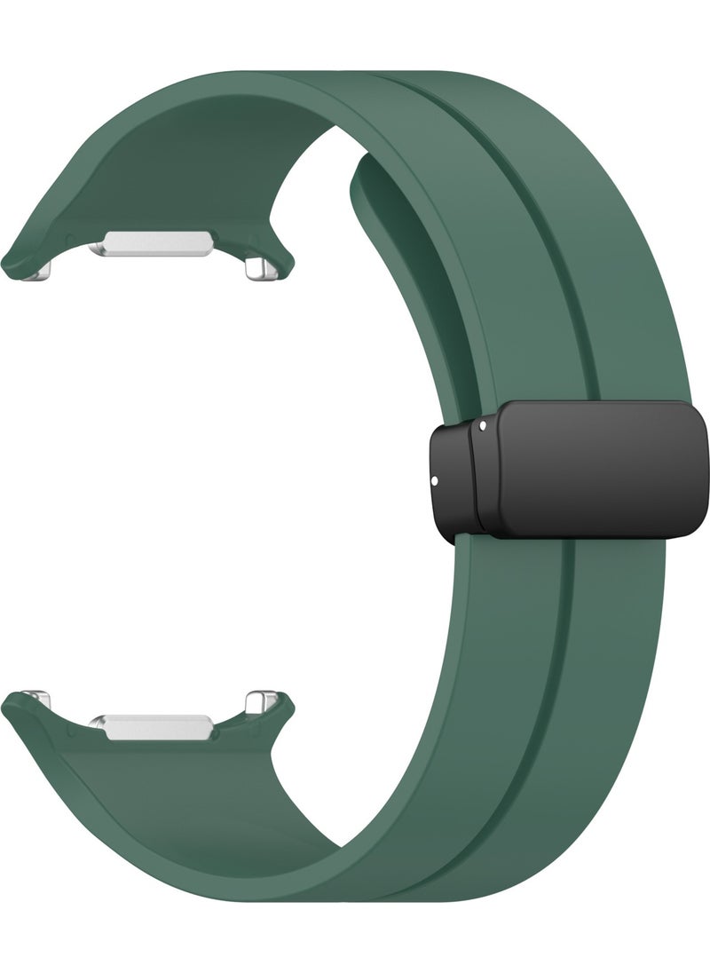 Techmaster Samsung Galaxy Watch 7 Ultra 47MM Compatible Magnetic Magnet Band Silicone Strap  - Image 3