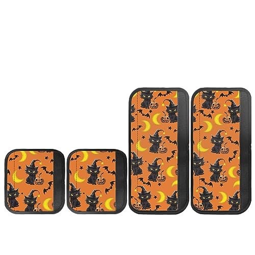 Mintulipy Refrigerator Door Handle Covers Keep Your Fridge Microwave Oven Stove or Dishwasher Clean Halloween Set of 4 Washable Cloth Decor Kitchen Decor Accessories - Image 3