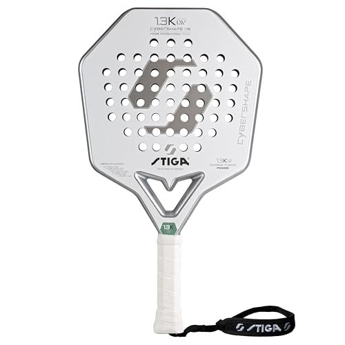 STIGA Padel Racket 1.3K LW Cybershape, Lightweight Racket for Intermediate & Junior Players for Fast-Paced Padel Play, Competition Approved - Image 1
