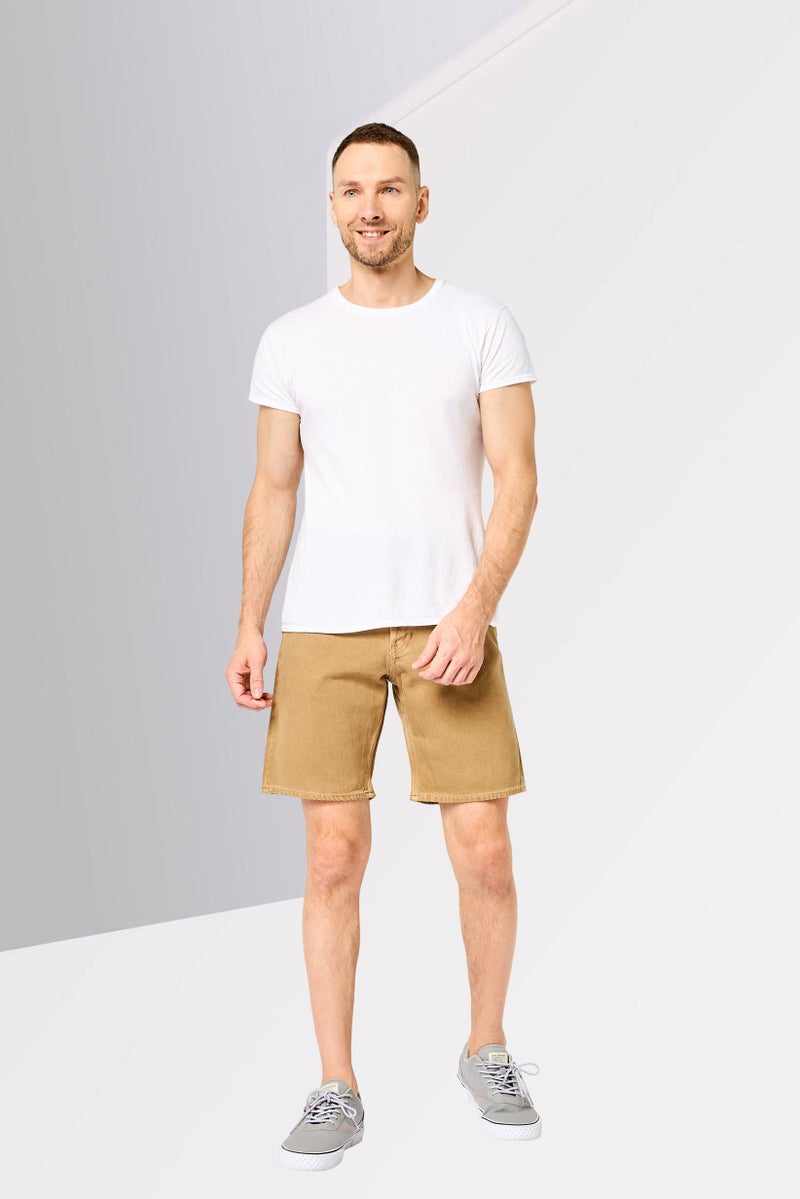 G-Star RAW Men Washed Denim Shorts, Tan - Image 2