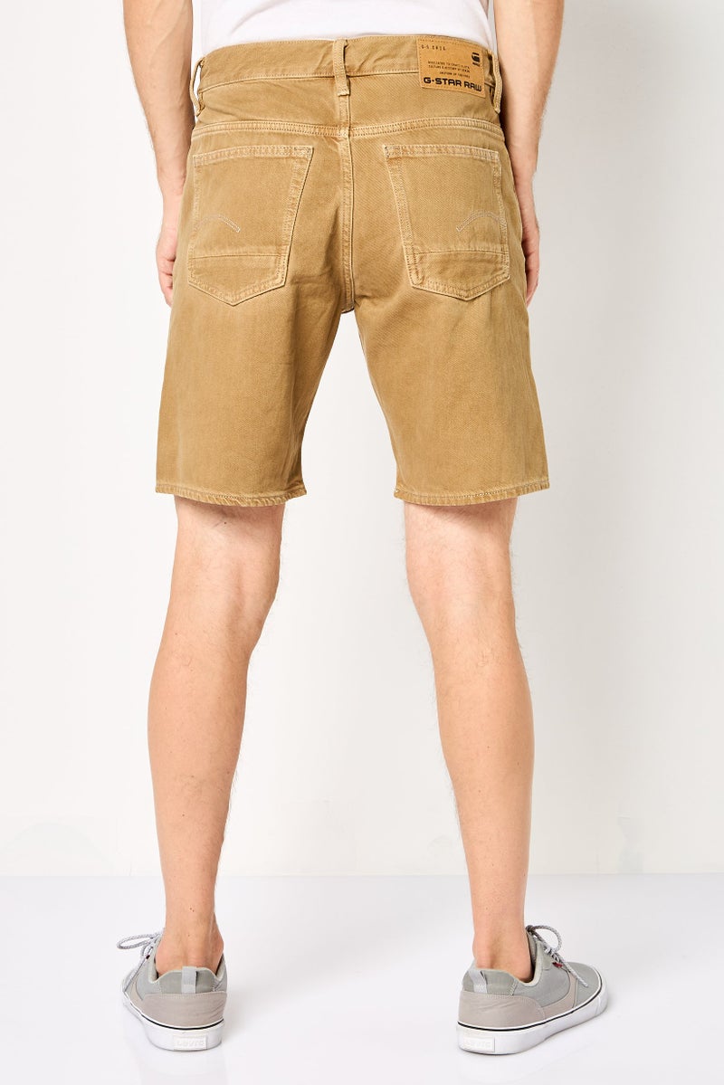 G-Star RAW Men Washed Denim Shorts, Tan - Image 4
