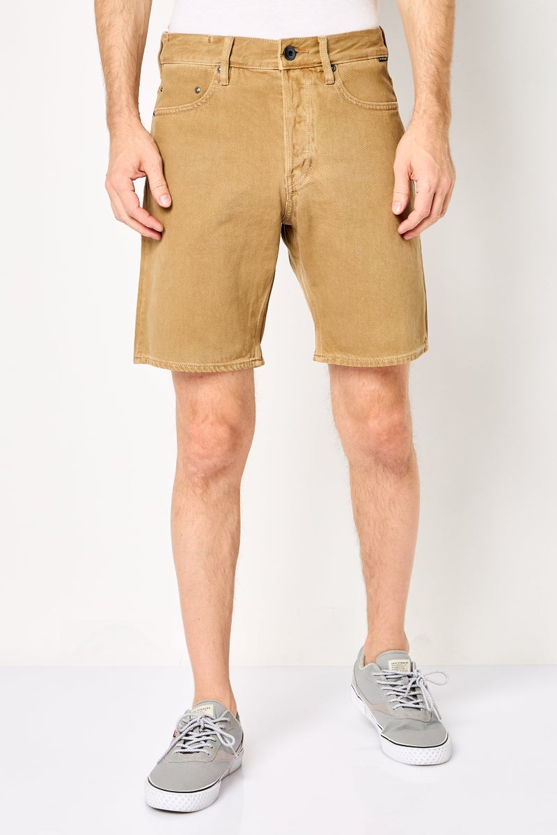 G-Star RAW Men Washed Denim Shorts, Tan - Image 1