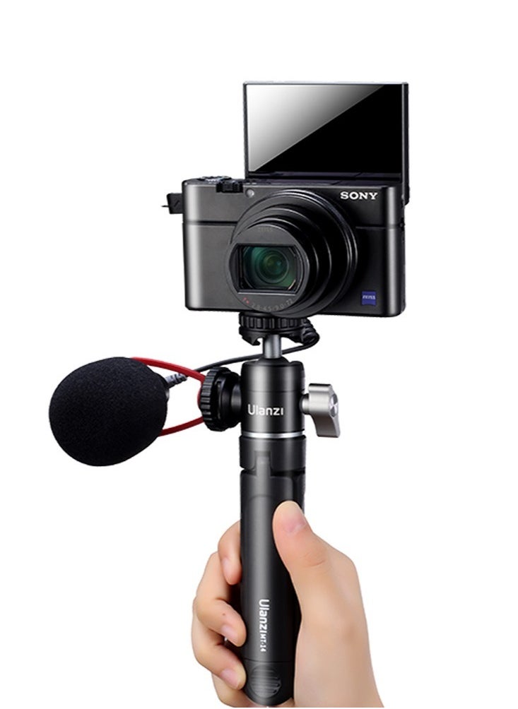 Ulanzi - U-Vlog Lite Extendable Tripod with Dual Cold Shoe Ball Head for Phone Mirrorless Camera Vlogging - Image 1