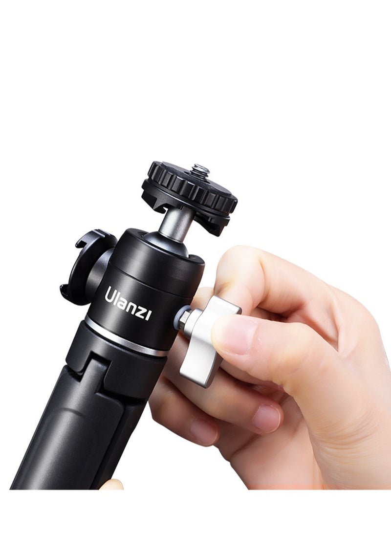 Ulanzi - U-Vlog Lite Extendable Tripod with Dual Cold Shoe Ball Head for Phone Mirrorless Camera Vlogging - Image 1
