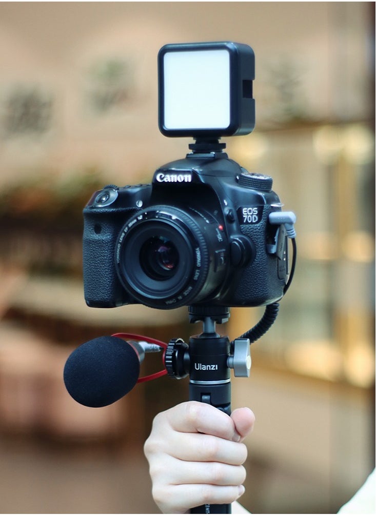 Ulanzi - U-Vlog Lite Extendable Tripod with Dual Cold Shoe Ball Head for Phone Mirrorless Camera Vlogging - Image 1