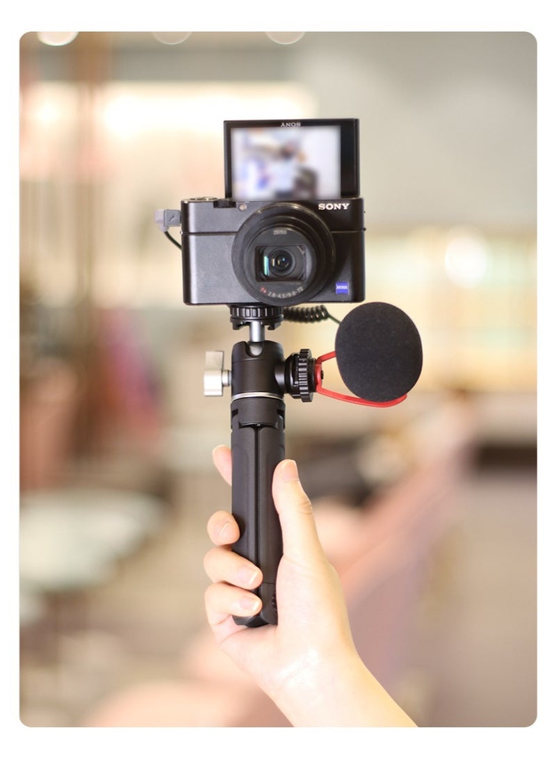 Ulanzi - U-Vlog Lite Extendable Tripod with Dual Cold Shoe Ball Head for Phone Mirrorless Camera Vlogging - Image 1