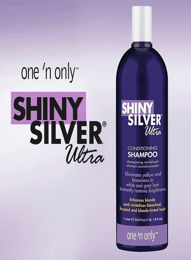 One N Only One 'n Only Shiny Silver Ultra Shampoo and Conditioner Set 33.8 oz each - Image 2