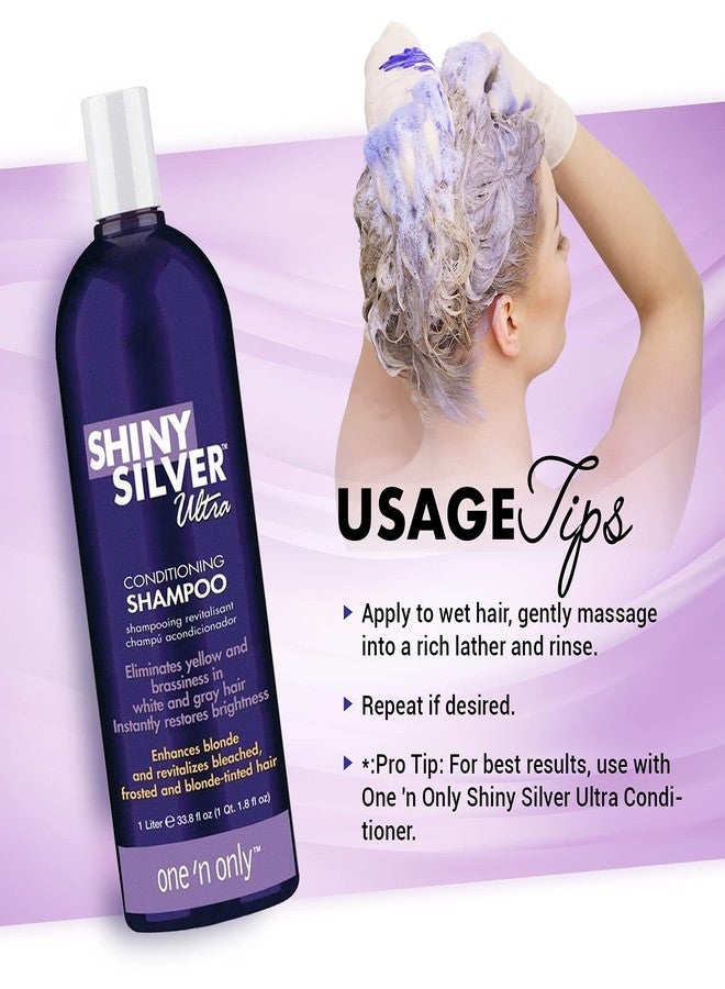 One N Only One 'n Only Shiny Silver Ultra Shampoo and Conditioner Set 33.8 oz each - Image 3