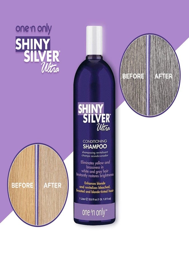 One N Only One 'n Only Shiny Silver Ultra Shampoo and Conditioner Set 33.8 oz each - Image 4