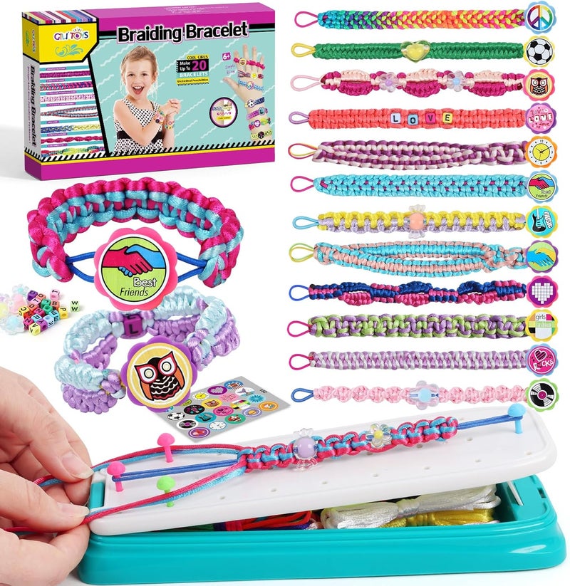 Gili Friendship Bracelet Making Kit for Girls Age 8-12 – DIY Arts and Crafts Toys – Best Christmas Birthday Gifts Ideas for Girls 7 8 9 10 11 Years Old - Image 1