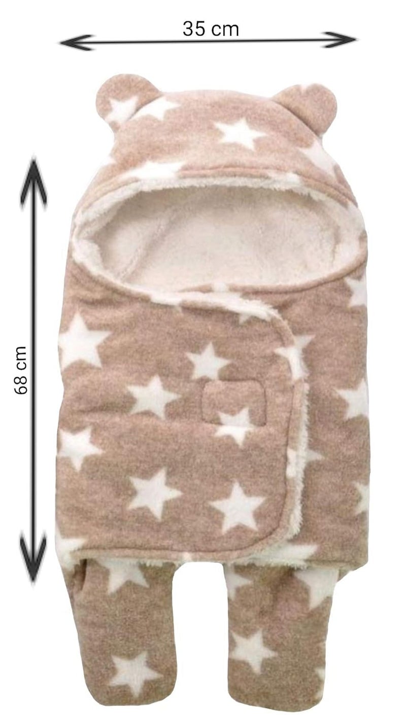 BRANDONN New Born Baby Blanket Swaddle Wrapper Blanket for Babies Cum Baby Sleeping Bag - Image 2