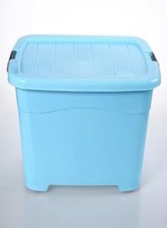 30 liters Large Capacity Plastic Storage Bins with Lid Plastic Container with Wheels PP Storage Bin Box 