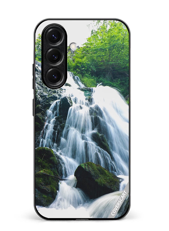 Protective Case Cover For Samsung Galaxy S25 Waterfall Design Multicolour