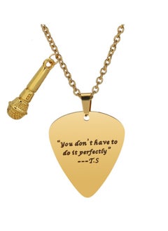 Metal Guitar Pick Necklace