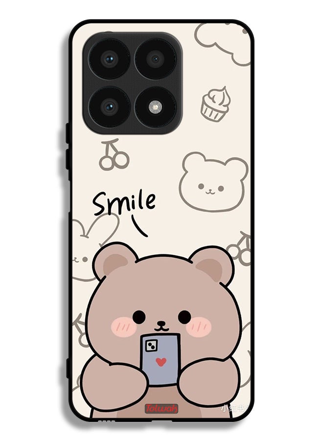 Tolwak Honor X8a Protective Case Cover Smile Bear Art - Image 1