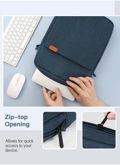 SUNDAREE 9-11 Inch Tablet Sleeve Bag, Fits for iPad air 5 10.9" 2022, iPad Pro 11 M2 2022-2018, iPad 10th 10.9, Air 4 10.9, Tab S8 2022, Handle Carrying Case with Shoulder Strap, Dark Blue  - Image 5