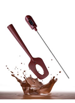 Silicon Candy Thermometer Digital Spatula Thermometer Professional Durable Deep Frying Instant Read Temperature Reader and Stirrer for Kitchen Cooking, Baking BBQ, Candy, Chocolate, Sauce