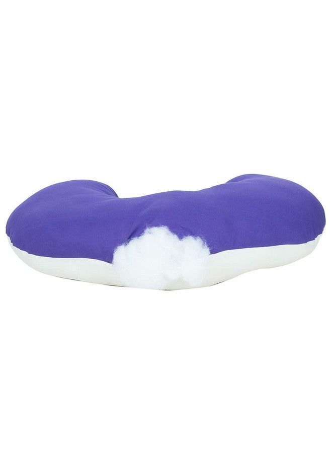 Get It Cotton 5In1 Feeding Pillow With Detachable Cover ; New Born Portable Breast Feeding Pillow For Baby ; Infant Support For Baby And Mom (Purple With Beige) - Image 5