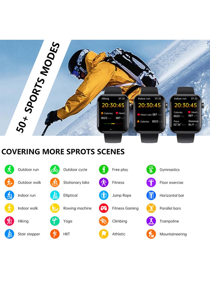 Chomel F300 ECG, uric acid health Bluetooth call SOS fall alarm smart watch - Image 3