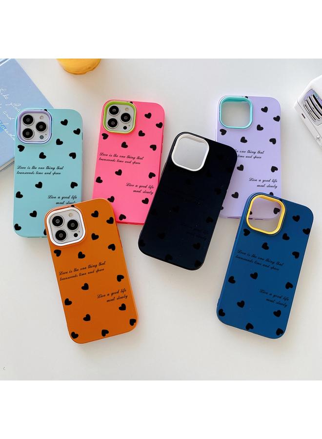 اس-توب جراب لهاتف iPhone 13 Pro Max Love Hearts PC Hybrid TPU جراب هاتف - Image 2