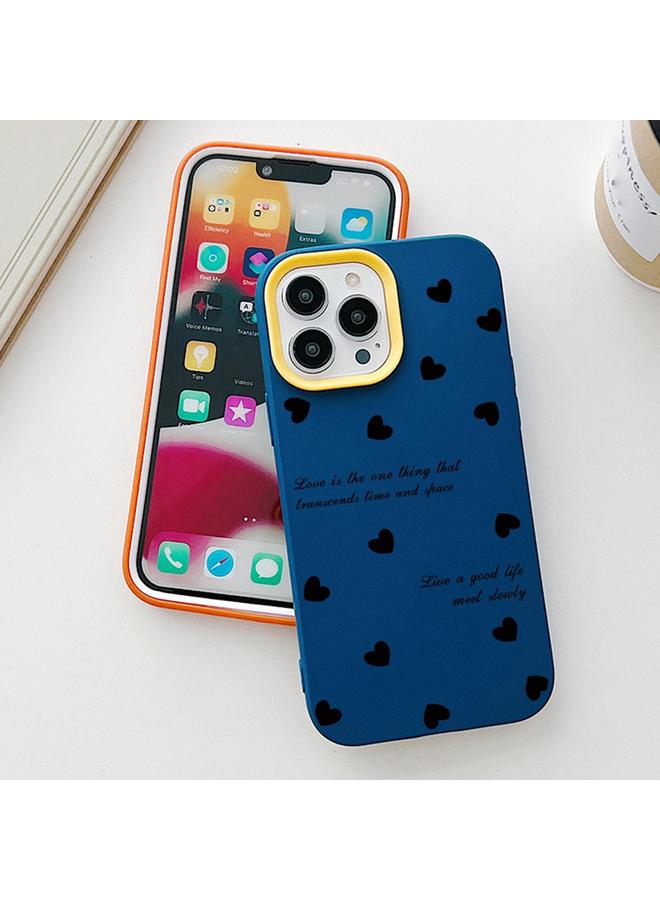 اس-توب جراب لهاتف iPhone 13 Pro Max Love Hearts PC Hybrid TPU جراب هاتف - Image 5