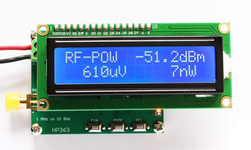 Taidacent Power Meter Calibration Power Measurement 1MHz ~ 10GHz -50~0dBm Power Attenuation Value Can be Set - Image 1